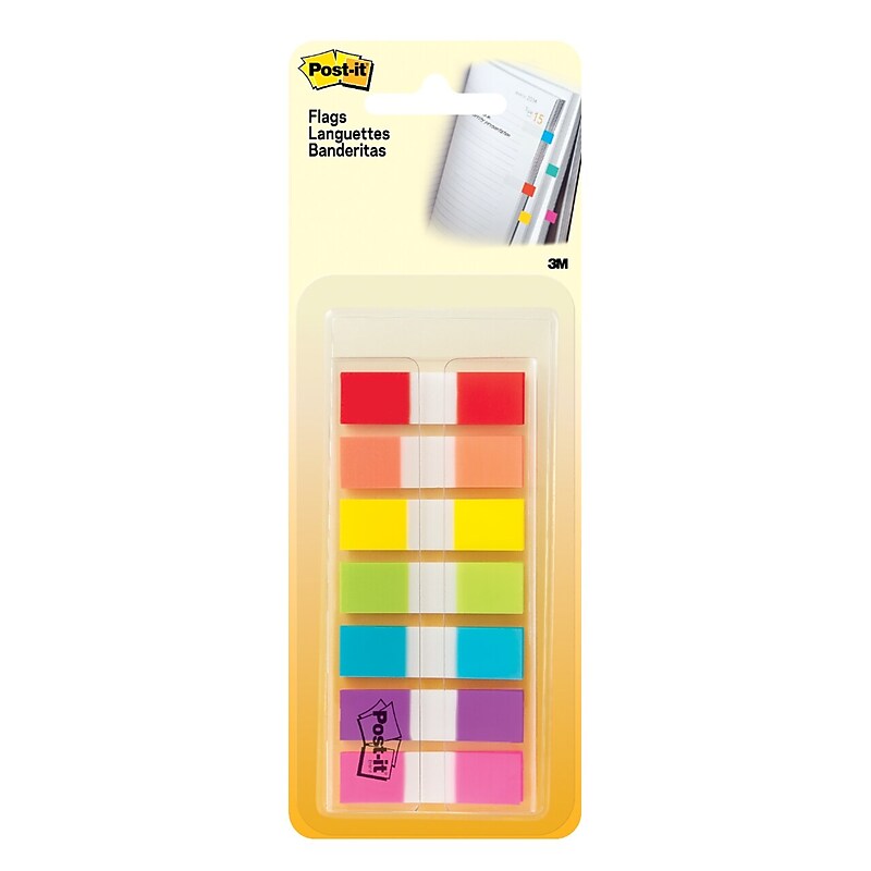 Post-it Flags, .47", Assorted Colors, 190 Flags (683-7CF) image 1