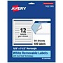 Avery Laser/Inkjet Rectangle Multipurpose Labels, 5/8" x 7-1/2", White, 600 Labels/Box (94119)~#|#~DAB31180-1F5B-4043-BF239B0D5DE75CDB_sc7