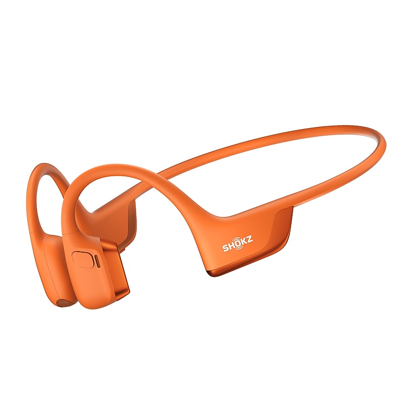Shokz OpenRun Pro 2 Mini Wireless Bone-Conduction Open-Ear Sport Headphones, Bluetooth, Orange (S821-MN-OR-US) image 1