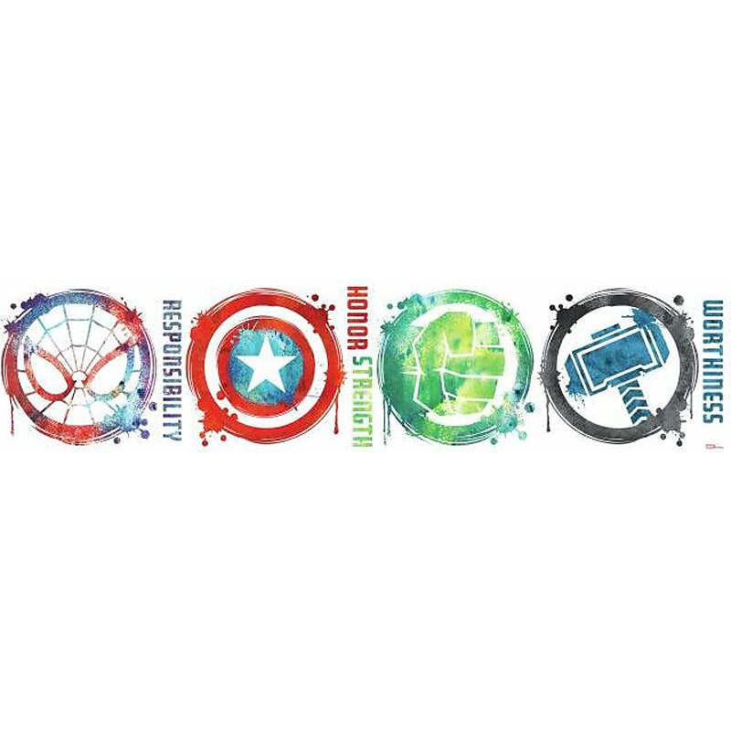 RoomMates Marvel Icons Contemporary Wall Decal Set, Movies & TV (RMK3583SCS) image 1