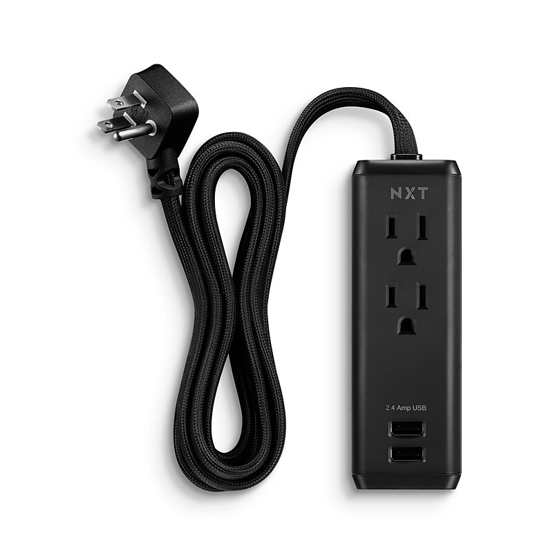 NXT Technologies™ 8' Extension Cord, 2-Outlet, Black (NX56820) image 1