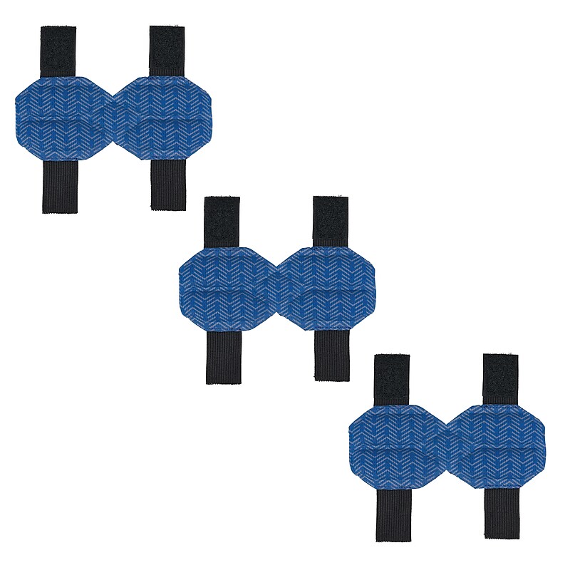 Chill-Its 6613 Hard Hat Cooling Ratchet Pad, Microfiber, Blue, 3/Pack (12449) image 1