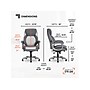 Sharper Image S-600 Active Lumbar Heated Ergonomic Bonded Leather Swivel Executive Massage Chair, Gray (60098-GRY)~#|#~DAC8E073-E02D-4AB3-A9FB7100612BE225_sc7