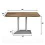 Flash Furniture TopGuard Rectangle Wood Restaurant Dining Table, 48" x 30", Natural/Silver Base (ST3048NATB002S)~#|#~DAD19E14-3CD8-488B-A87DF422BA303BC9_sc7