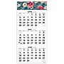 2026-2027 Excello Brands Large Print 13" x 27" Academic Monthly Wall Calendar, Teal Floral (WC-AY26-1327-17)~#|#~DAD1BD67-6522-4D9C-8211BB311CBC9DAE_sc7