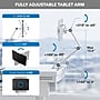 Mount-It! MedHub Mobile Medical Cart Workstation with Tablet Mount and Locking Caster Wheels, White/Grey (MI-16018)~#|#~DAD4E801-DB2F-45FF-99370E7DB4C01516_sc7