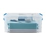 Advantus Super Stacker Snap Lid Storage Box, Clear/Blue (39811)~#|#~DAD63A29-DEA9-469A-A3217FFD02252054_sc7