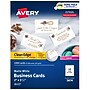 Avery Clean Edge Business Cards, 2" x 3 1/2", Matte White, 1000 Per Pack (5874)~#|#~DAD81D5B-59AC-4B86-AA80DE20D50F08D4_sc7