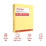 Staples Pastel 30% Recycled Color Copy Paper, 20 lbs., 8.5" x 11", Canary, 500/Ream (14787)~#|#~DADDFEBF-8274-4F29-BAFE5274A3C5F44C_sc7