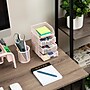 Mind Reader 4-Compartment Metal Desk Organizer, Pink (MESHMINI-PNK)~#|#~DAE244D9-A4CA-4B81-933351EC70560C5E_sc7