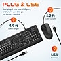 Delton KBM20 Wired Keyboard and Optical Mouse Combo, Black (DKMBG20-U)~#|#~DAEA5C43-149A-47A3-B38D4DB483324BA6_sc7