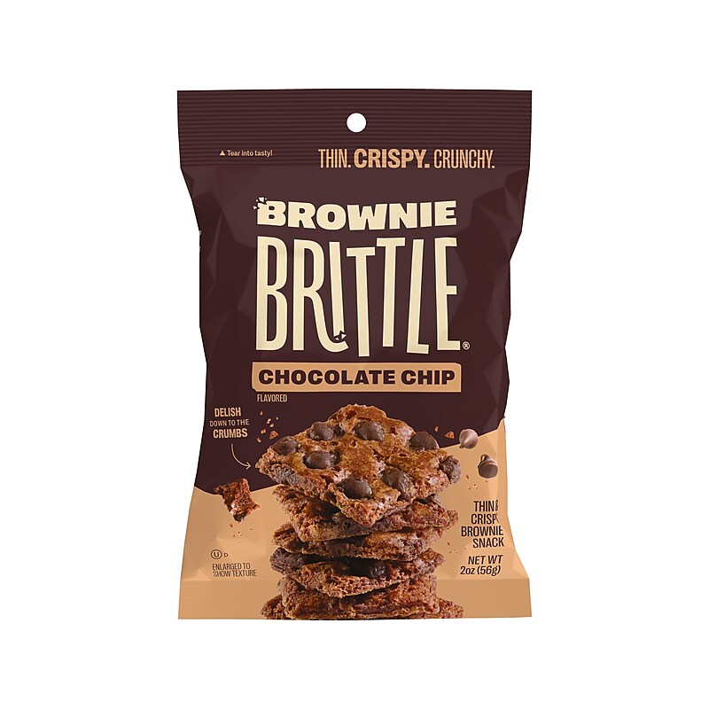 Brownie Brittle Chocolate Chip Brownie Snack, 2 oz., 24 Packs/Carton (SG1122) image 1