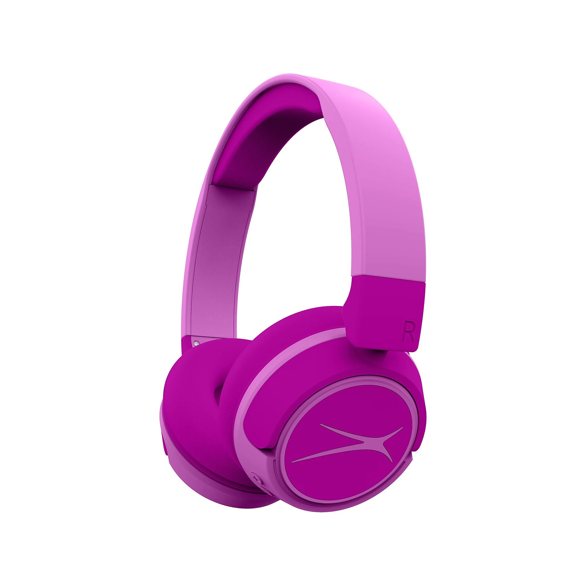 Altec Lansing Kid-Safe 2-in-1 Wireless Ambient Sound Over-Ear Headphones, Bluetooth, Princess Pink (MZX4410-PPNK-STK-6) Simolary simolary.com
