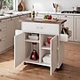 Techni Home Deluxe Mobile Kitchen Island Cart with Water Resistant Top, Storage Cabinets with Adjustable Shelves, and Spice Rack~#|#~DB00E73B-9070-482F-B449E6539E205AC9_sc7