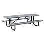 Global Industrial 8' Rectangular Picnic Table, Expanded Metal, Gray (277153GY)~#|#~DB066268-F837-4119-AA052BE2A74FDE87_sc7