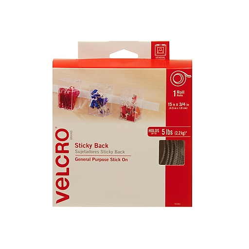 VELCRO® Brand One-Wrap® Hook & Loop Tape Fasteners White 3/8 x 15