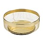 iDESIGN Metal Mesh Lazy Susan Organizer, Soft Brass (25965)~#|#~DB09AA42-B832-433E-833A7E98ED6364BA_sc7