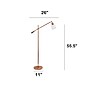 Lalia Home Studio Loft 55.5" Rose Gold Floor Lamp with Cylindrical Shade (LHF-5021-RG)~#|#~DB0AD4FF-8D0E-4110-948A21C8B697D898_sc7