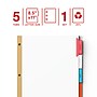 Staples Large Tab Insertable Dividers, 5-Tab, Assorted Colors (13489/11121)~#|#~DB0EC7C5-9886-431F-87167E21DC724019_sc7