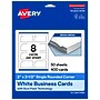 Avery Rectangle Single Rounded Corner Business Cards, Matte White, 400/Pack (19479398869)~#|#~DB12EC19-A568-4275-AD704B2D653C093F_sc7
