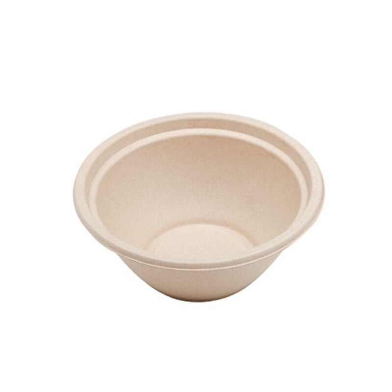World Centric Fiber Bowls, 32 oz, Natural, Paper, 500/Carton (BOSCU32LFP) image 1