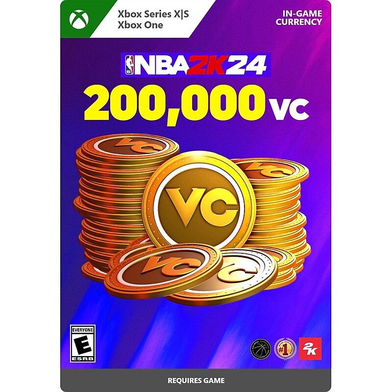 NBA 2K24: 200,000 VC, In-Game Digital Currency, Xbox Series X|S, Xbox One (Digital) image 1
