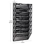 Mind Reader Wall File Organizer, 8-Pocket Hanging Document Rack, Office Wall Mount, Metal, Black (MAG8C-BLK)~#|#~DB1C38D5-1DD1-4705-A0BDBC33E3F2BD6A_sc7