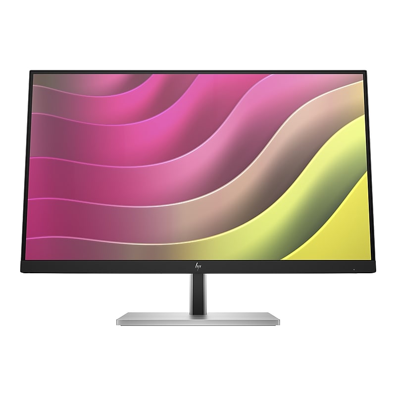 HP E24t G5 23.8" LED Monitor, Black/Silver (6N6E6AA#ABA) image 1