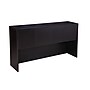 Boss Office Products 66" Desk and Credenza with Hutch and 2 File Pedestals, Mocha (GROUPA16-MOC)~#|#~DB296467-0E65-41D7-A07BE19B72C8452B_sc7
