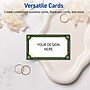 Avery Gold-Green Border Matte Blank Card, White, 80/Pack (S00-FDE)~#|#~DB2AB001-24B3-47D4-85994CFDB084200F_sc7