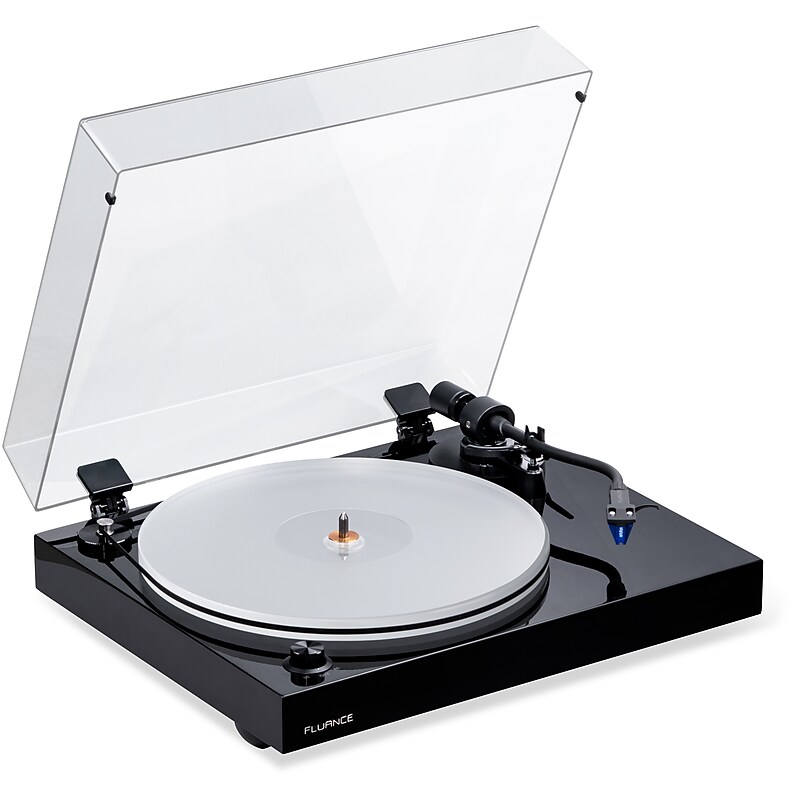 Fluance RT85T Reference High Fidelity Vinyl Turntable Record Player with Ortofon 2M Blue Cartridge & Acrylic Platter image 1