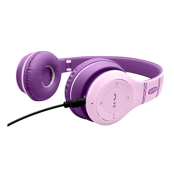 Crayola Boost Active Wireless Over-Ear Headphones, Bluetooth, Pink