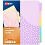Avery Big Tab Insertable Plastic Dividers with Pocket, 5 Tabs, Multicolor Pastel (07714)~#|#~DB33DC50-5FEE-4F06-A4104D712AF4C704_sc7