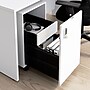 Bush Business Furniture Assure Mobile File Cabinet, Letter/Legal Size, Lockable, 26"H x 16"W x 20"D, White (AUS216WHSU)~#|#~DB36C852-B7C8-42DF-82CAE84FBB9CE478_sc7