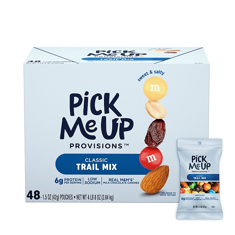 Pick Me Up Provisions™ Classic Trail Mix, 1.5 oz., 48 Bags/Box (PM62797) image 1
