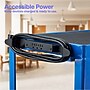 Luxor LEADER 3-Shelf Adjustable Media Utility Cart with Locking Cabinet, Blue (AVJ42C-RB)~#|#~DB38F79F-71C8-487F-9F2AB684F3569A2F_sc7