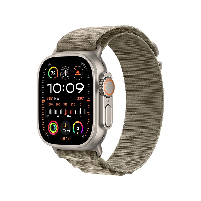 Apple Ultra 2 Smart Watch (GPS + Cellular), 49mm, Olive (MRF03LL/A) image 1