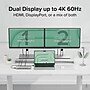 Plugable USB-C Docking Station Dual 4K Displays, 100W, 2x HDMI 2x DisplayPort (UD-6950PDH)~#|#~DB424B4D-8AB9-451F-8FCC5815651A692D_sc7