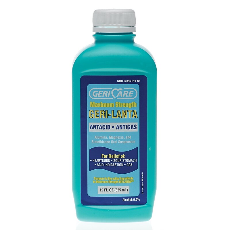 GeriCare Antacid Maximum Strength Liquids, 12 oz (OTCS0451C2) image 1