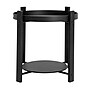 Storied Home Chic Fir Wood and Metal Tray Table, Black (EC1768)~#|#~DB4EC448-19DE-4AA5-8E3579859A0F4B98_sc7