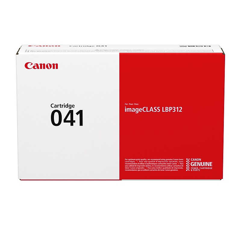 Canon 041 Black Toner Cartridge, Prints Up to 10,000 Pages (0452C001) image 1
