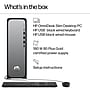 HP OmniDesk Slim Desktop Computer, Intel Core i3-14100, 8GB RAM,  256GB SSD, Windows 11 Home, Mouse/Keyboard Included ~#|#~DB62D041-3769-47AE-BC362B31A025FFAE_sc7