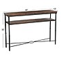 Storied Home Saratoga Rustic Solid Wood and Metal Console Table, Barn Door Grey (EC1096)~#|#~DB633A25-9A37-4EE8-825CFC9F0B1674BD_sc7