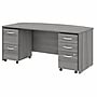 Bush Business Furniture Studio C 72"W Bow Front Desk with Mobile File Cabinets, Platinum Gray (STC012PGSU)~#|#~DB66C9A9-E62A-4F04-B88AE51D3930EC01_sc7