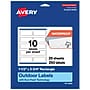 Avery Rectangle Laser Multipurpose Labels, 1.5" x 3.75", White, 250/Pack (19479399213)~#|#~DB690B30-2BDF-46DF-A3F65E1C8341F091_sc7