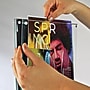 Azar Sign Holder, 13" x 56.5", Vertical, Freestanding, Black, Metal (300355-BLK)~#|#~DB7219A2-C836-4A3A-B869320D9BFE3ABB_sc7