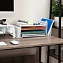 Mind Reader Metal Desktop Organizer Letter Tray, 16.75"L x 9.15"W x 6"H, White (4TSIDE2-WHT)~#|#~DB76E730-E3D9-48AE-91453103F4DC4B40_sc7