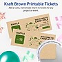 Avery Integrated Cards, 2-1/8" x 5-1/2", Matte Kraft Brown, 80/Pack (95331)~#|#~DB77A902-857C-4A55-806A64F98F0D116F_sc7