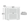 Sauder HomePlus 23"H Wall Cabinet, Soft White (442985)~#|#~DB7C8430-A67B-41BC-8E73C6D186A81365_sc7