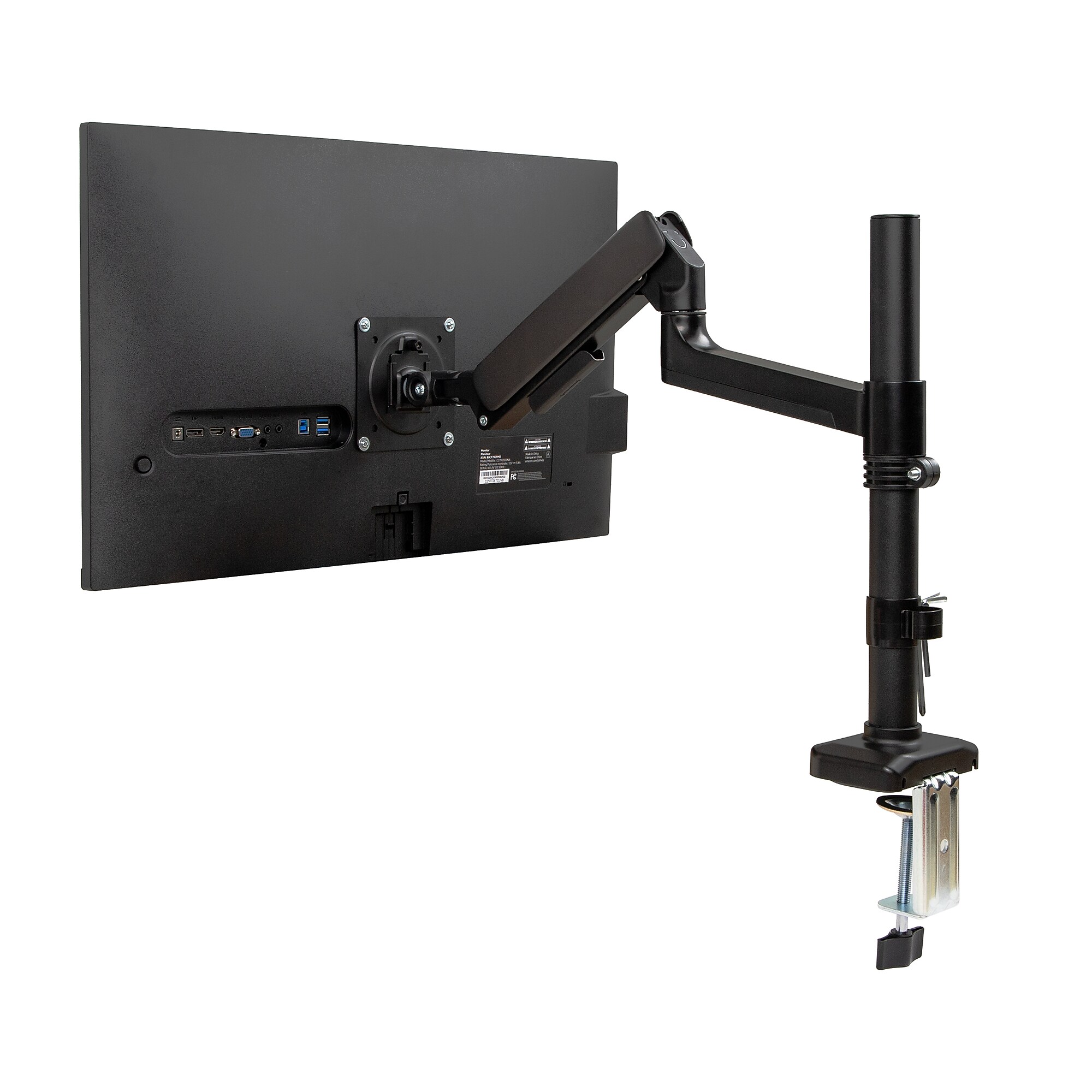 Mind Reader Single Monitor Arm for 13″ – 32″ Monitor, Gas Spring VESA Desk Mount, Black, (AGTILT-BLK) Simolary simolary.com